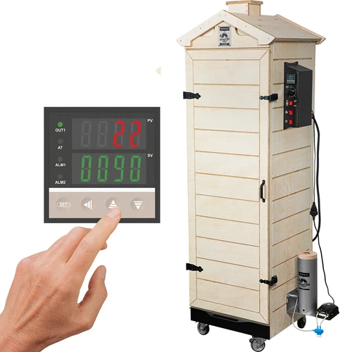 Prekajevalnica dragON PLYWOOD NATURE – brezokvirna, modularna, z digitalnim krmilnikom, 320 L  - 1 