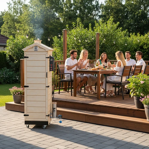 Prekajevalnica dragON PLYWOOD NATURE – brezokvirna, modularna, z digitalnim krmilnikom, 320 L - 13