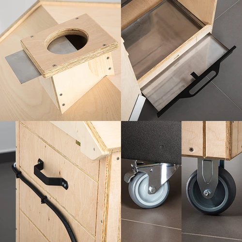 Prekajevalnica dragON PLYWOOD NATURE – brezokvirna, modularna, z digitalnim krmilnikom, 320L - 6