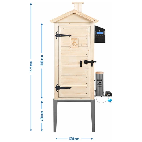 Prekajevalnica z Wi‑Fi, 200 L – dragON WOOD 100IQ z električnim grelnim modulom in krmilnikom - 13