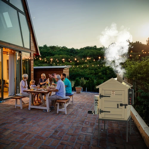 Prekajevalnik 115 L dragON Wood 60E, lesen, z električnim grelnim modulom in krmilnikom - 19