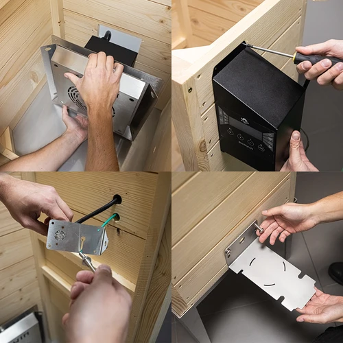 Prekajevalnik z Wi-Fi, 200 L- dragON WOOD 100IQ z električnim grelnim modulom in krmilnikom - 13