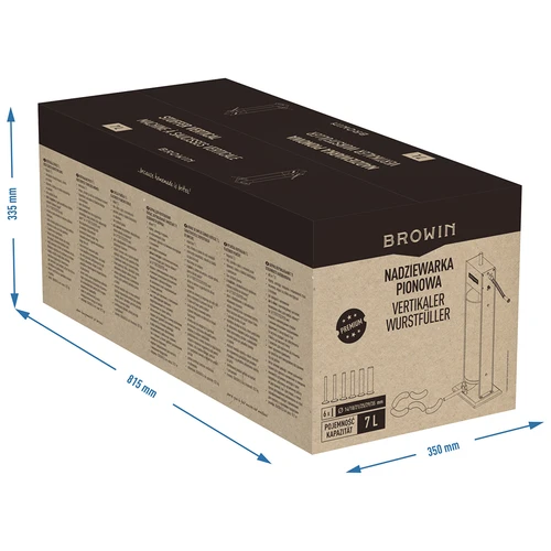 Premium vertikalna polnilka za klobase, 7 L - 13