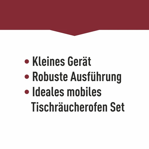 Prenosni prekajevalnik s termometrom in sadnimi lesnimi sekanci - 17