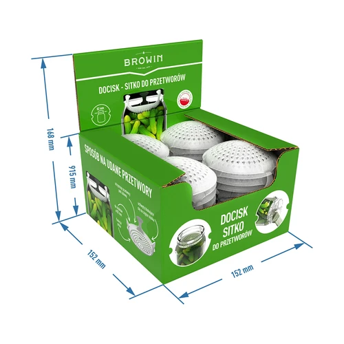 Pritiskalo - pritisno sito za vlaganje, kisanje in pripravo kisa - za kozarce fi 82 - 10