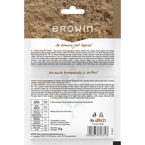 Pšenične droži za kruh z dodatkom kvasa - 23 g - 2