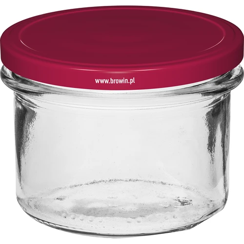 Raven kozarec 235 ml (fi82) z bordo pokrovčkom, 6 kosov. - 2