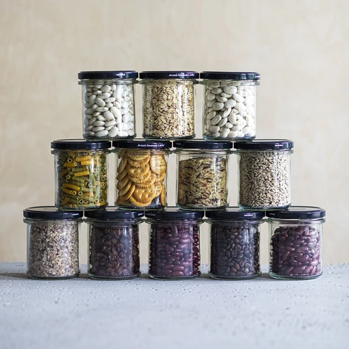 Ravni kozarec 350 ml s črnim pokrovčkom fi 82 - 6 kosov - 5