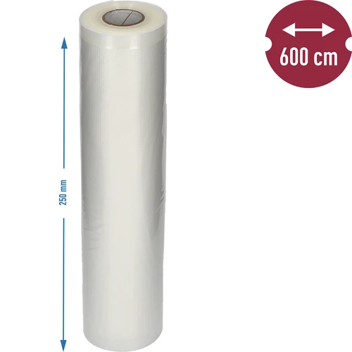 Rebrasta folija v rokavu – za vakuumske aparate, 25 x 600 cm - 6