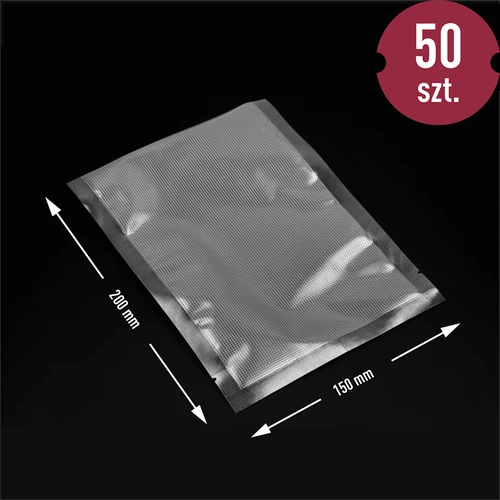 Rebraste vrečke za vakuumski aparat 15x20 cm, 50 kosov. - 7