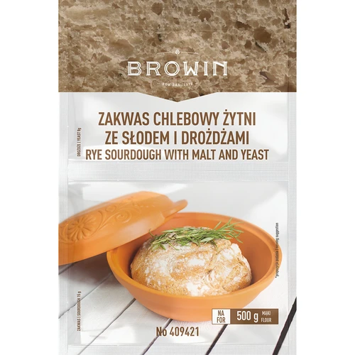 Ržene droži za kruh s kvasom in sladom - 23 g