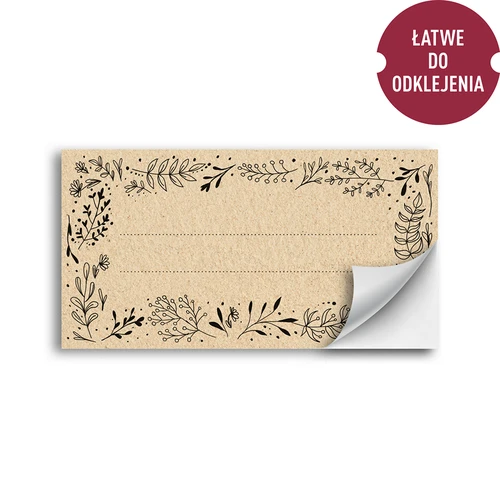 Samolepilne eko etikete 85/45 mm - 20 kosov - 2