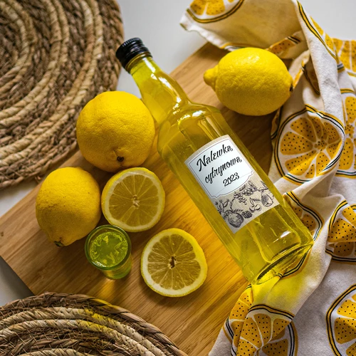 Samolepilne etikete 60 x 90 mm za steklenice in kozarce, motiv skica sadja - 20 kos. - 5