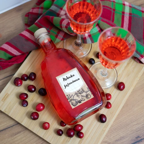 Samolepilne etikete 60 x 90 mm za steklenice in kozarce, motiv skica sadja - 20 kos. - 6