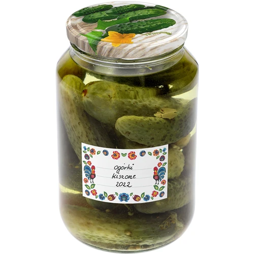 Samolepilne etikete, folklorni vzorec, 85/55 mm - 20 kosov - 5