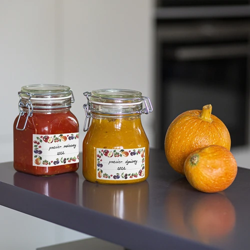 Samolepilne etikete z motivom sadja 85/45 mm - 20 kosov - 5