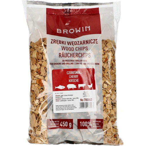 Sekanci za prekajevanje/pečenje na žaru, češnja, 450 g, kl. 10  - 1 