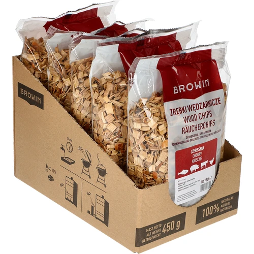 Sekanci za prekajevanje/pečenje na žaru, češnja, 450 g, kl. 10 - 2