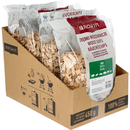 Sekanci za prekajevanje/žar, bukovi, 450 g, kl.10 - 2
