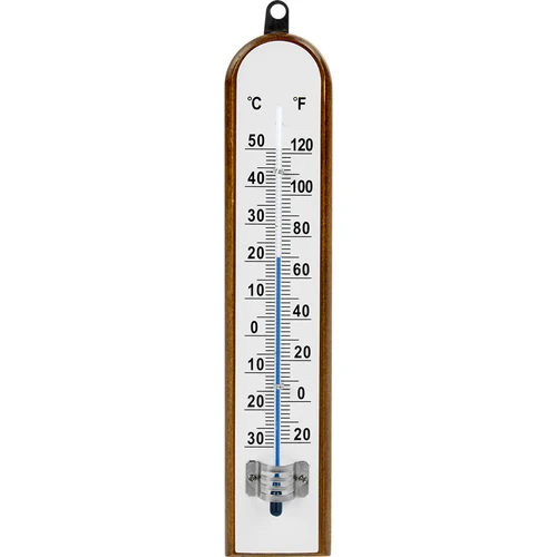 Sobni termometer z belo lestvico (od -30 °C do +50 °C) 20 cm