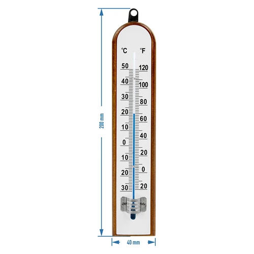 Sobni termometer z belo lestvico (od -30 °C do +50 °C) 20 cm - 2