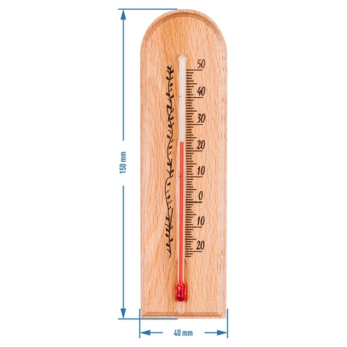 Sobni termometer z vzorcem (-20°C do +50°C) 15cm - 3
