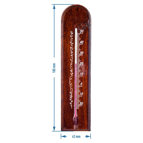 Sobni termometer z vzorcem (-20 °C do +50 °C) 18 cm, mix - 3