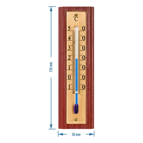 Sobni termometer z zlato lestvico (-10 °C do +50 °C) 12 cm - 4