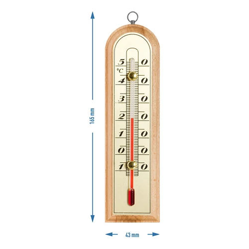 Sobni termometer z zlato lestvico (-10 °C do +50 °C) 16 cm - 2