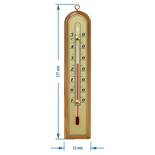 Sobni termometer z zlato lestvico (-10 °C do +50 °C) 22 cm, mešan izbor - 2