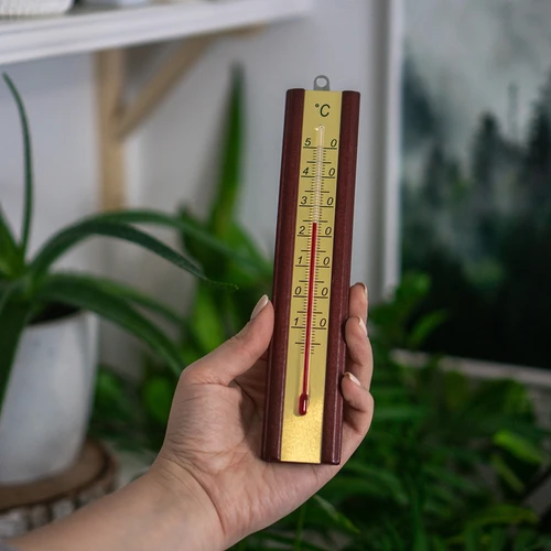 Sobni termometer z zlato lestvico (od -40 °C do +50 °C) 16 cm mix - 3