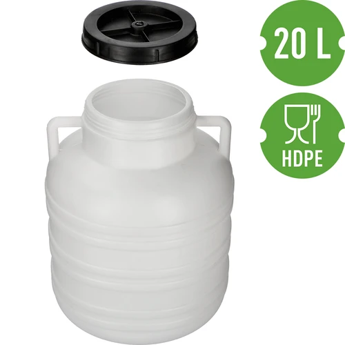 Sod za kisanje 20 L – bel, z ročaji - 3