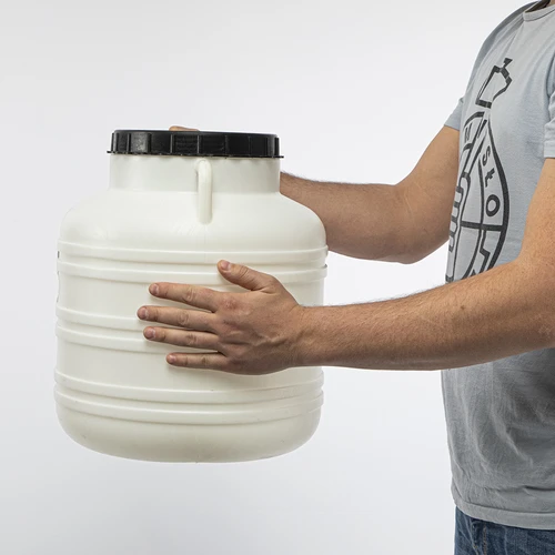 Sod za kisanje 30 L – bel, z ročaji - 9
