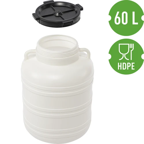 Sod za kisanje 60 L - bel, z ročaji - 3