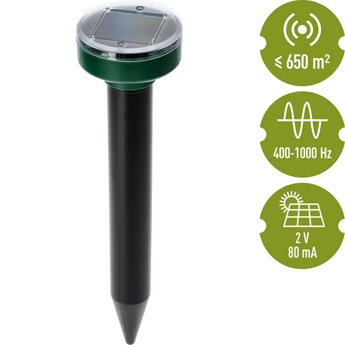 Solarni odganjalec krtov – učinkovita, varna in humana zaščita vrta, 1 kos. - 7