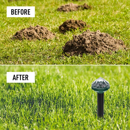 Solarni odganjalec krtov z LED svetilko - 12