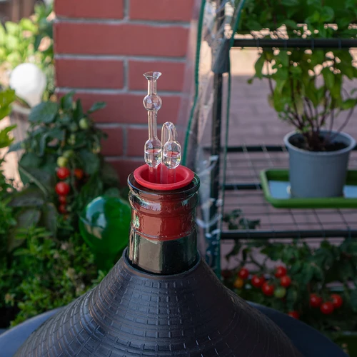 Steklena fermentacijska cevka, pakirana po 2 kos. - 5