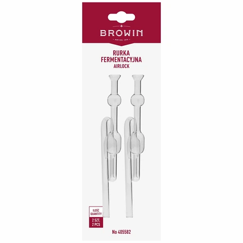 Steklena fermentacijska cevka, pakirana po 2 kos. - 3