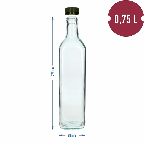Steklenica Marasca 750 ml z navojnim pokrovčkom, 1 kos - 4
