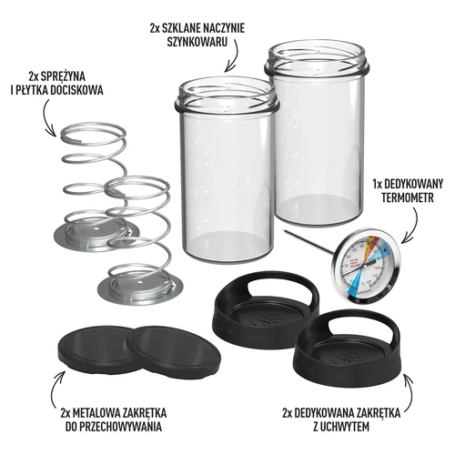 Stekleni šunkovar – komplet DUO, za 2 × 450 g - 2