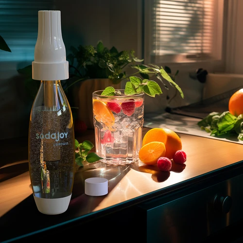 Steklenica 1L za saturator s pokrovčkom - 10