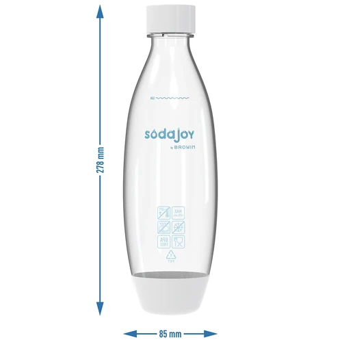 Steklenica 1L za saturator s pokrovčkom - 6