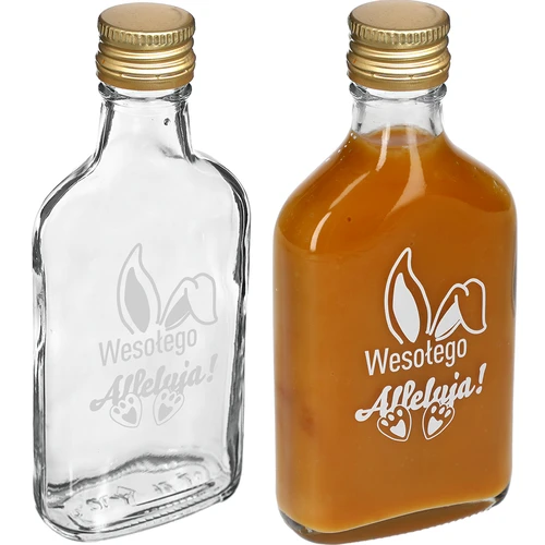 Steklenica 200 ml s pokrovčkom na navoj, potisk ZAJČJA UŠESA 6 kosov - 4