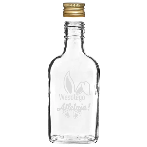 Steklenica 200 ml s pokrovčkom na navoj, potisk ZAJČJA UŠESA 6 kosov - 5