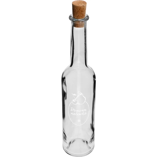 Steklenica 350 ml s plutnim zamaškom, potisk Domači liker - 2