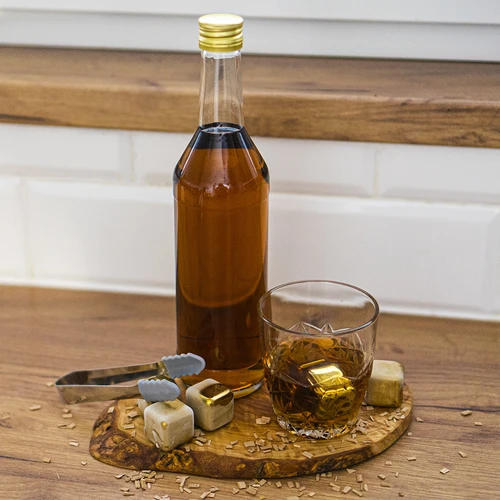 Steklenica 500 ml za vodko, ravna, z navojnimi zamaški - 8 kos. - 8