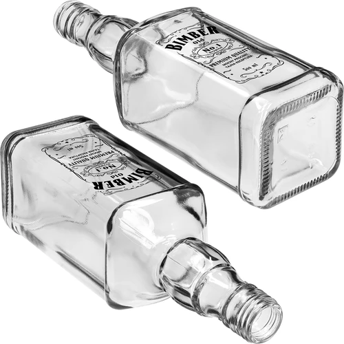 Steklenica Daniels 500 ml z navojnim pokrovčkom, s potiskom »Bimber OLD«, 1 kos. - 5