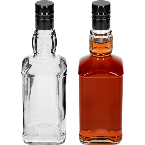 Steklenica Daniels 500 ml z navojnim pokrovčkom, 1 kos - 3