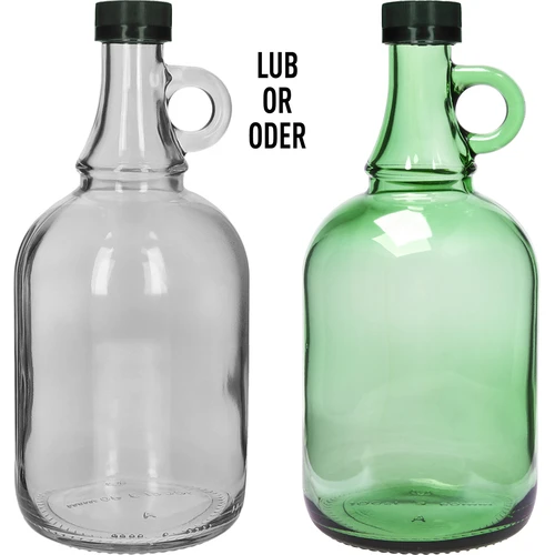 Steklenica Gallone 1L s pokrovčkom, brez opleta - 3