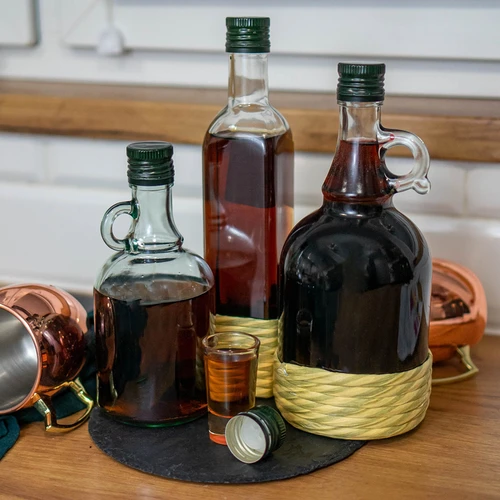 Steklenica Gallone 1L v pletenem opletu, z navojnim zamaškom - 6